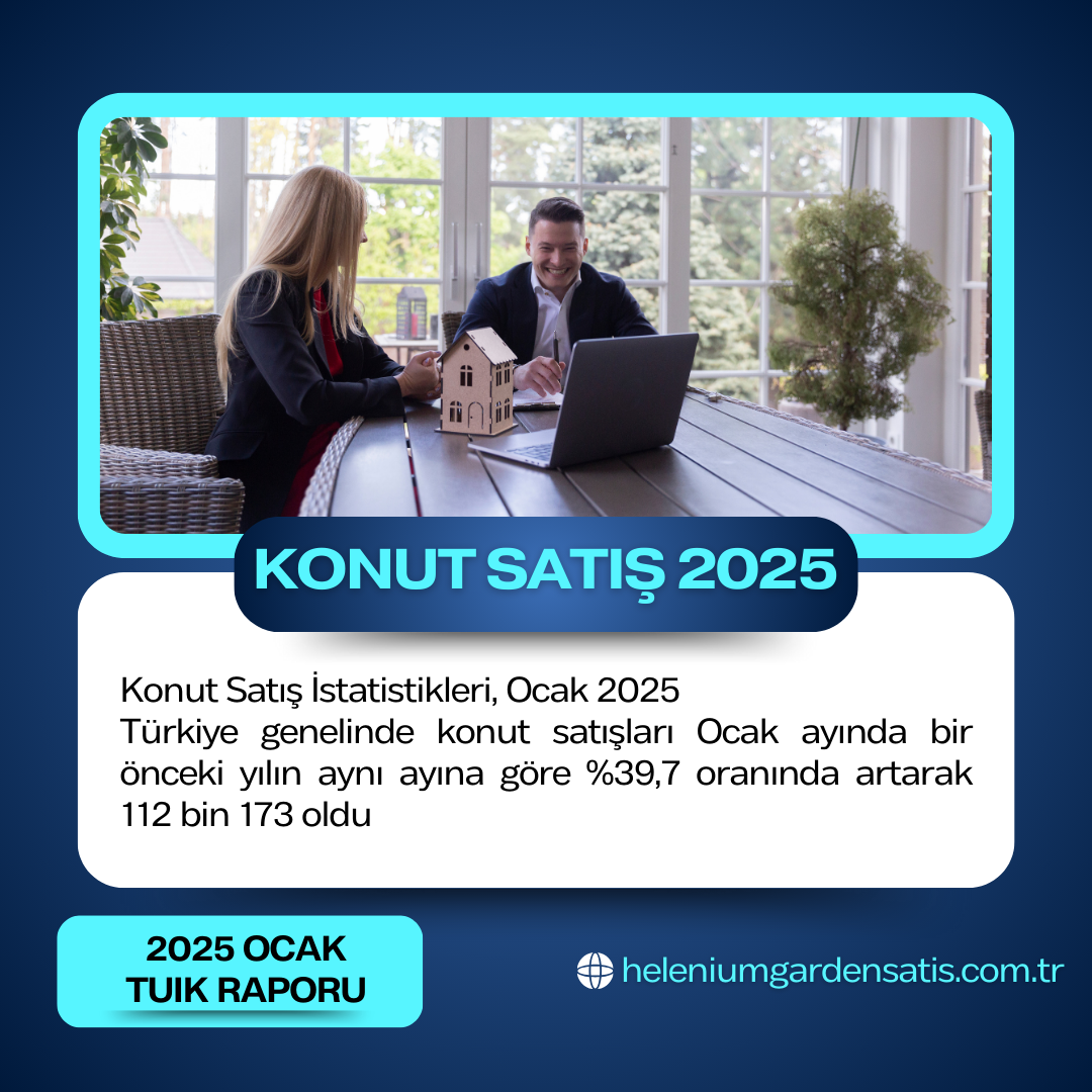 Konut Satış İstatistikleri, Ocak 2025