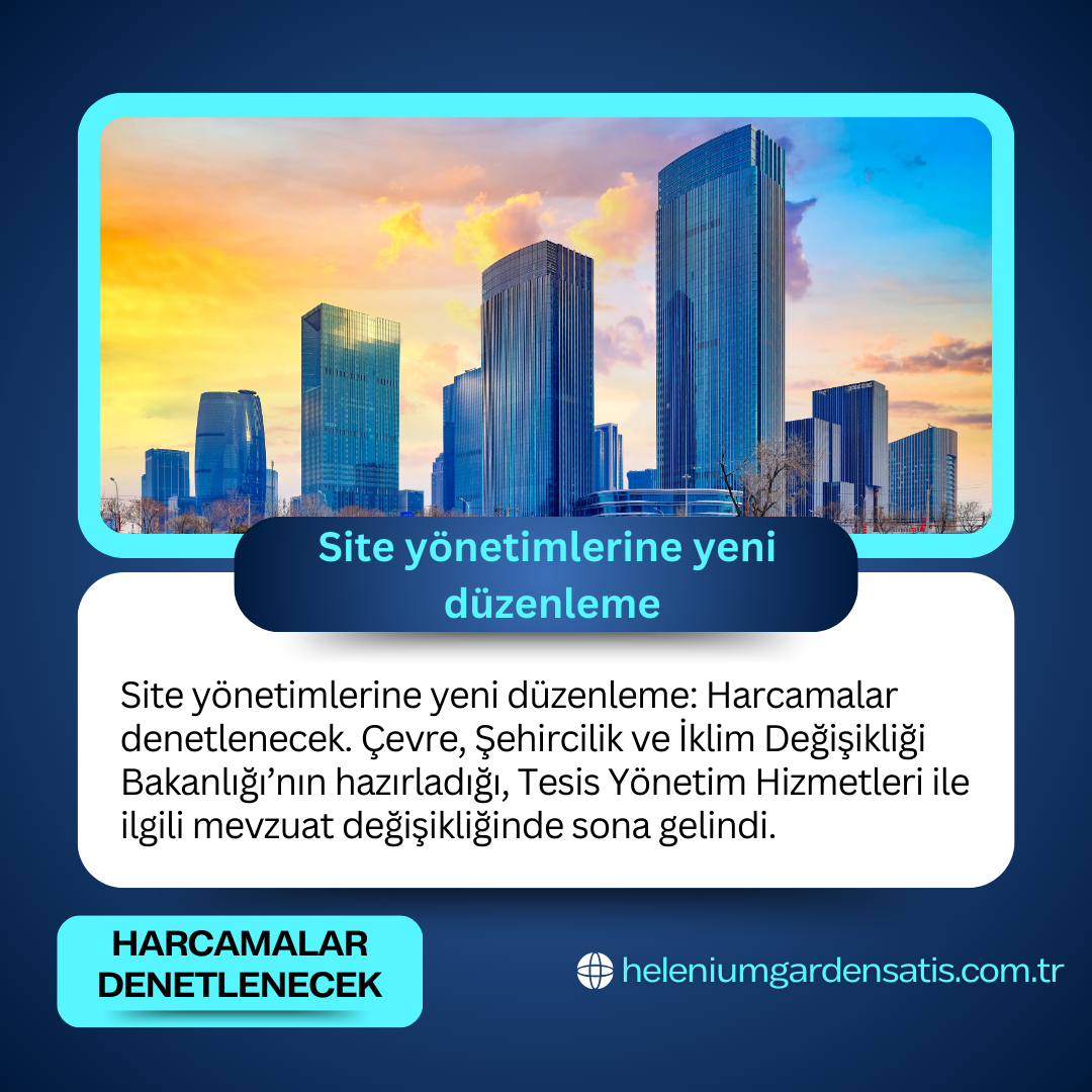 Site yönetimlerine yeni düzenleme